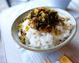 やみつき♡高菜漬けの油炒め！【寿司酢】作り方5写真