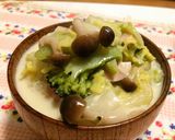 白菜の豆乳クリームスープ♪作り方3写真