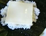 残ったれんこんのきんぴらdeおにぎらず作り方3写真