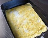 お弁当❀可愛いかにかま入りくるくる卵焼き作り方1写真