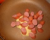 青梗菜とソーセージのオイマヨ炒め作り方2写真