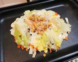 覚書用☆基本のもんじゃ作り方4写真