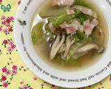 白菜・しめじ・ベーコンのあっさりスープ♬作り方4写真