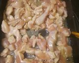 鶏もも肉で肉うどん作り方4写真