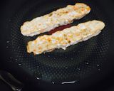 余ったつくねの具で卵焼き❤️作り方2写真
