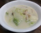 白菜と鶏肉の牛乳煮込み作り方14写真