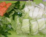 お弁当に　白菜と豚バラの八宝菜風作り方1写真