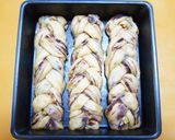 卵と牛乳♪ちぎりパンの黒糖胡桃あん食パン作り方17写真