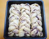 卵と牛乳♪ちぎりパンの黒糖胡桃あん食パン作り方18写真
