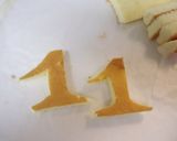 息子喜ぶ！トーマスケーキ！！作り方1写真