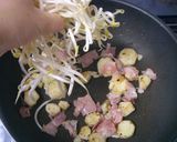 長いもとモヤシのにんにくバター醤油炒め作り方5写真