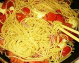 ベーコントマトのクリームパスタ作り方7写真