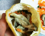 小松菜、しめじ、人参の巾着煮♡煮浸し風♡作り方3写真