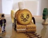 息子喜ぶ！トーマスケーキ！！作り方6写真