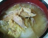 ズボラ！あら汁風～白菜と干物の味噌スープ作り方5写真