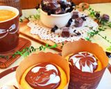 HMカップケーキにチョコアートしよ〜♪作り方6写真