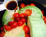 超簡単！トマトのうまだしキャベツ煮作り方4写真