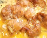 ふんわりとろぉ〜り！やわらか若鶏の玉子丼作り方5写真