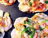 ホットプレートで長いもピザ作り方7写真