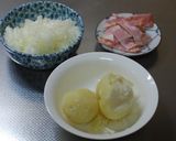 玉ねぎ1個のジャーマンポテト作り方2写真