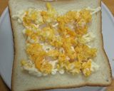 簡単！マヨたまチーズトースト。朝食に！作り方1写真