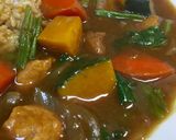 簡単‼カボチャとほうれん草のカレー作り方4写真