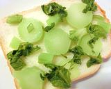 残り福❀ブロ茎×セロリ葉の和トースト作り方4写真