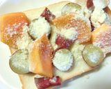 ほっこり秋味❀柿×さつま芋のトースト作り方5写真
