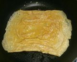 お弁当に　フライパンで玉子焼き作り方3写真