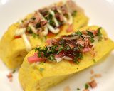 キャベツでヘルシー！お好み焼き風卵焼き作り方9写真