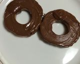 車腑のバター焼き チョコドーナツ指輪風作り方4写真