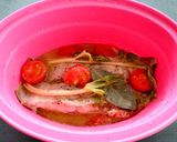 レンジで♪カレイの簡単オリーブオイル蒸し作り方4写真