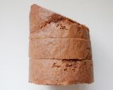 チョコとコーヒーの切り株ケーキ作り方20写真