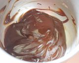 チョコとコーヒーの切り株ケーキ作り方17写真