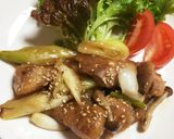 鶏肉と長ネギ・しめじの甘辛照り焼き♡作り方9写真