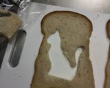 チーズ&ミートソースのねこホットサンド作り方1写真