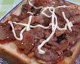 豚キムチトースト作り方5写真