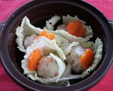 レンジでホッと!れんこんのえび団子汁作り方4写真