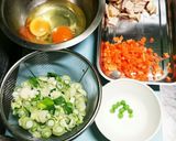 調理室ﾖﾘ～簡単中華チャーハン(^^)作り方1写真