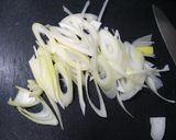 ヘルシー♪鶏肉と長ねぎとこんにゃく炒め作り方1写真
