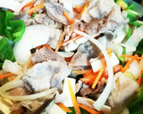 豚肉と野菜のにんにく胡麻味噌マヨ炒め作り方3写真