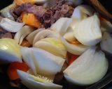 三つのお芋の肉じゃが♪作り方4写真