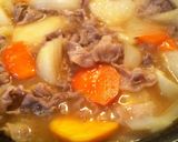 三つのお芋の肉じゃが♪作り方7写真
