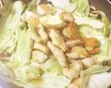 鶏胸肉とキャベツのレモンバター炒め★作り方4写真