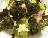 簡単☆レタス海苔サラダ作り方1写真
