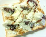 お饅頭の黒蜜チーズトースト作り方4写真