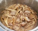 簡単❤牛肉&ごぼう&こんにゃくのどて煮♪作り方9写真