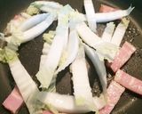 白菜アレンジ！濃厚カルボナーラ作り方2写真