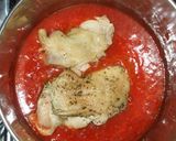 簡単鶏もも肉のトマト煮♪クリスマスの夕食作り方11写真