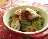鶏ムネ肉と彩り野菜のレモンバター醤油作り方16写真